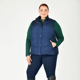 Dublin Ladies Curve Patrice Puffer Vest #colour_naval-academy