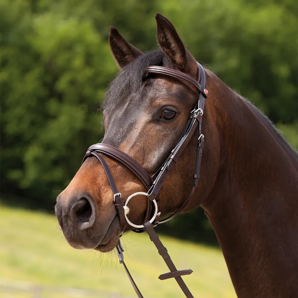 Kieffer Ergonomic Event Snaffle Bridle #colour_brown