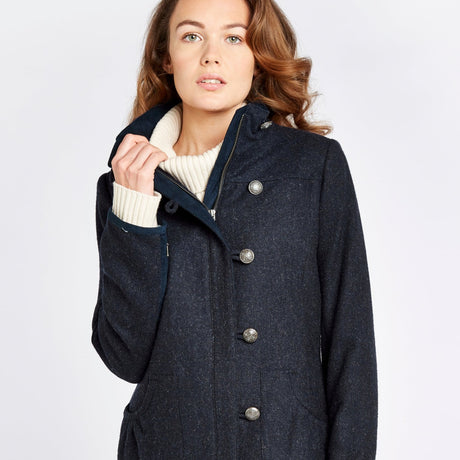 Dubarry Womens Bracken Tweed Jacket #Colour_navy