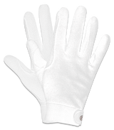 E.L.T Picot Adult Knit-Cotton Gloves #colour_white