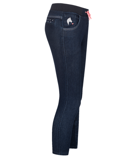 E.L.T Lucky Lia Children's Jeans Riding Leggings #colour_night-blue