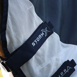 StormX Empra Aqua Shield Fly Rug #colour_navy-silver