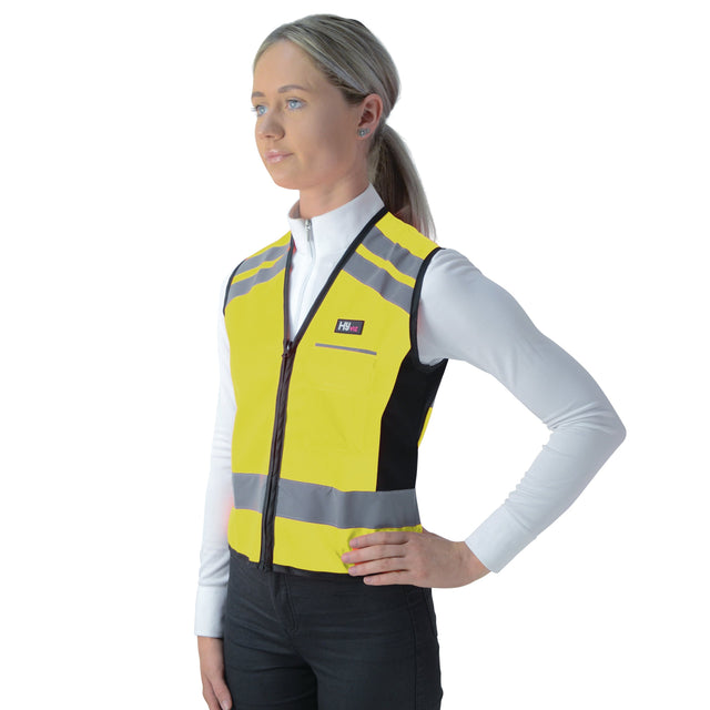 HyVIZ Waistcoat - Please Pass Wide & Slow #colour_yellow-black