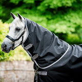 Horseware Ireland Amigo Bravo 12 Original 150g Turnout Hood #colour_black-titanium-grey-silver