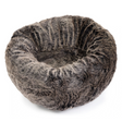 House of Paws Faux Fur Donut Bed #colour_grey