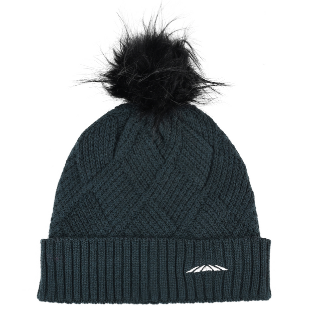 Weatherbeeta Knit Rib Beanie #colour_pine