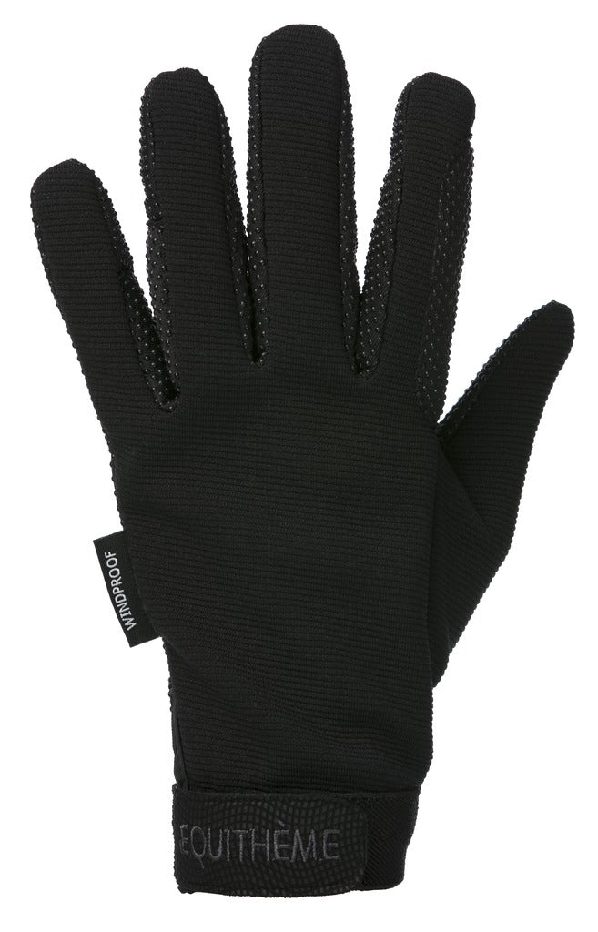 Equitheme Knit Gloves #colour_black