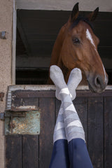 Equitheme Girly Socks #colour_grey-light blue 