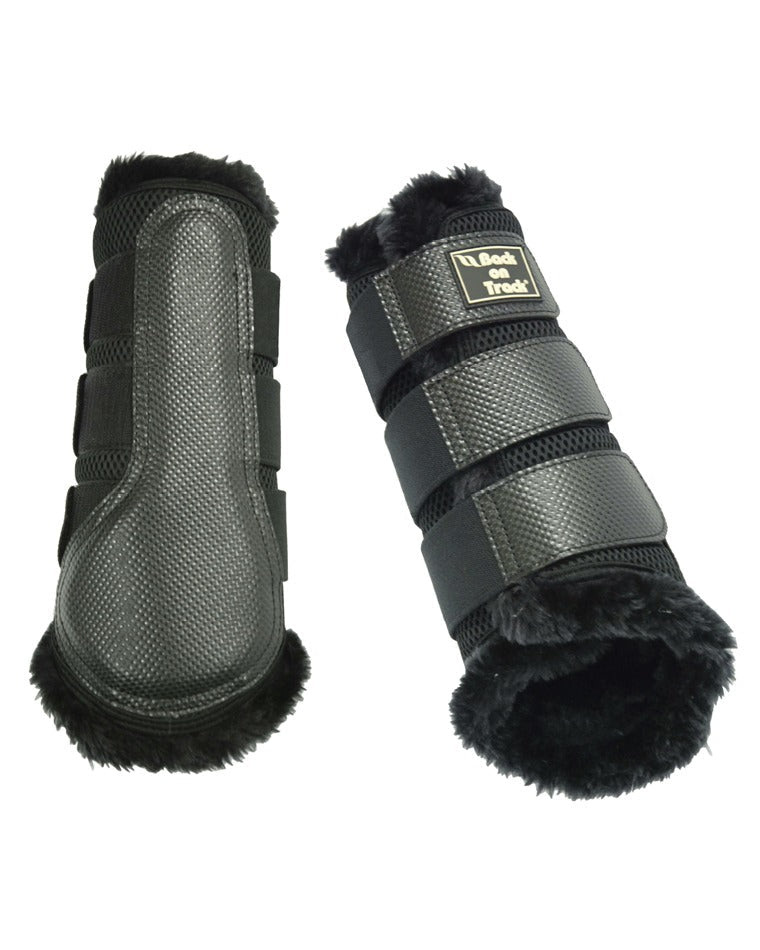 Back On Track 3D Mesh Brush Boots With Fur Lining