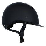 Equitheme Glint Mat Helmet #colour_black-rose-gold