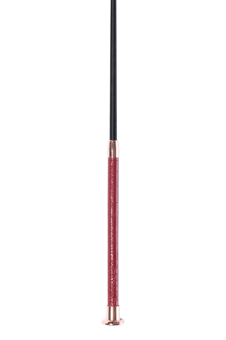 HKM Dressage Whip -Croco- #colour_wine-red