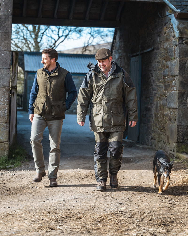 Hoggs of Fife Glenbervie Quilted Gilet #colour_loden