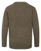 Hoggs of Fife Melrose II Crew Pullover #colour_meadow-green-marl