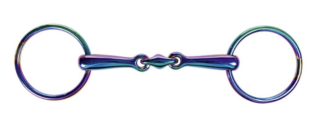 HKM Rainbow Loose Ring Snaffle and Lozenge 20mm