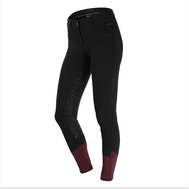 Coldstream Learmouth Ladies Breeches #colour_black-windsor-wine