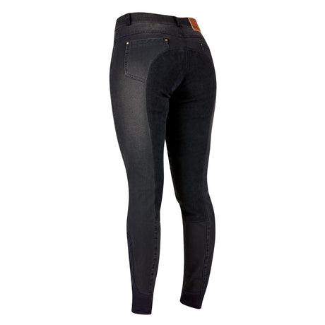 Dublin Shona Full Suede Seat Denim Breeches #colour_ash