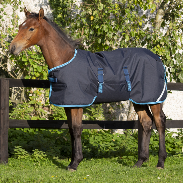 Horseware Ireland Amigo Foal Rug 50g Ripstop #colour_navy-electric-blue-navy