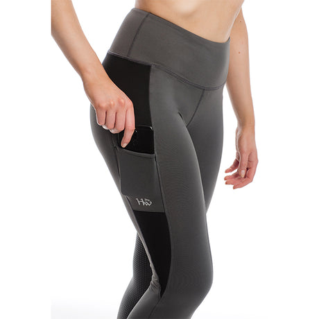 Horseware Ireland Riding Tights - Silicon Grip #colour_charcoal