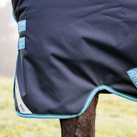 Horseware Ireland Amigo Bravo 12 Original 50g Lite Turnout Rug #colour_navy-turquoise-aqua-blue