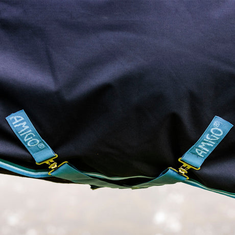 Horseware Ireland Amigo Bravo 12 Original 50g Lite Turnout Rug #colour_navy-turquoise-aqua-blue