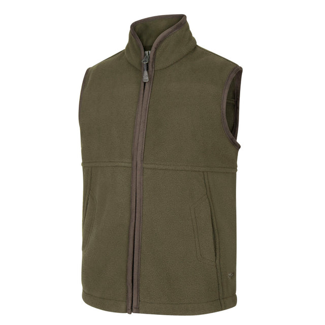 Hoggs of Fife Woodhall Junior Fleece Gilet #colour_green