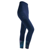 Shires Aubrion Manor Textured Ladies Riding Tights #colour_navy