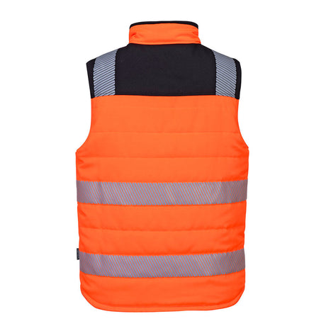 Portwest Hi-Vis Reversible Bodywarmer #colour_orange-black