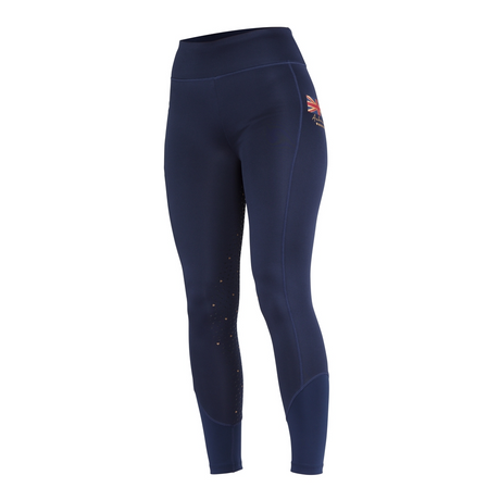 Shires Aubrion Team Winter Riding Tights #colour_navy-blue