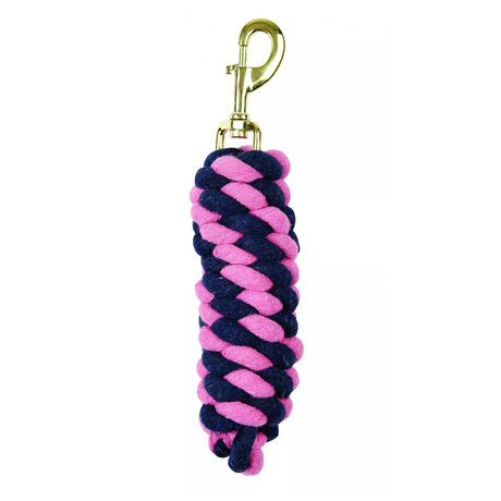 Roma Cotton Brass Snap Lead #colour_pink-navy