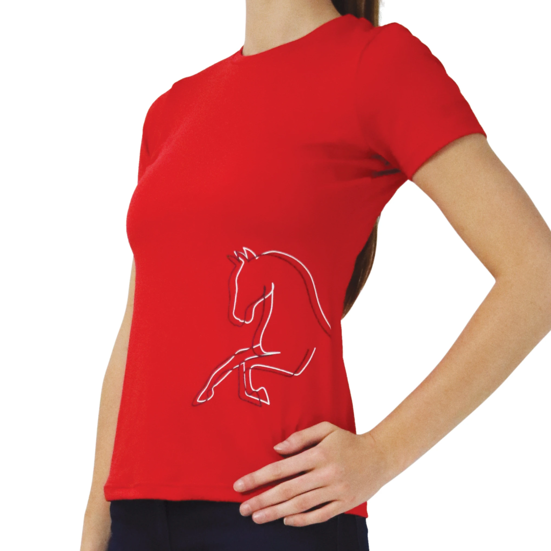 Hy Equestrian Children's Richmond Collection T-Shirt #colour_red